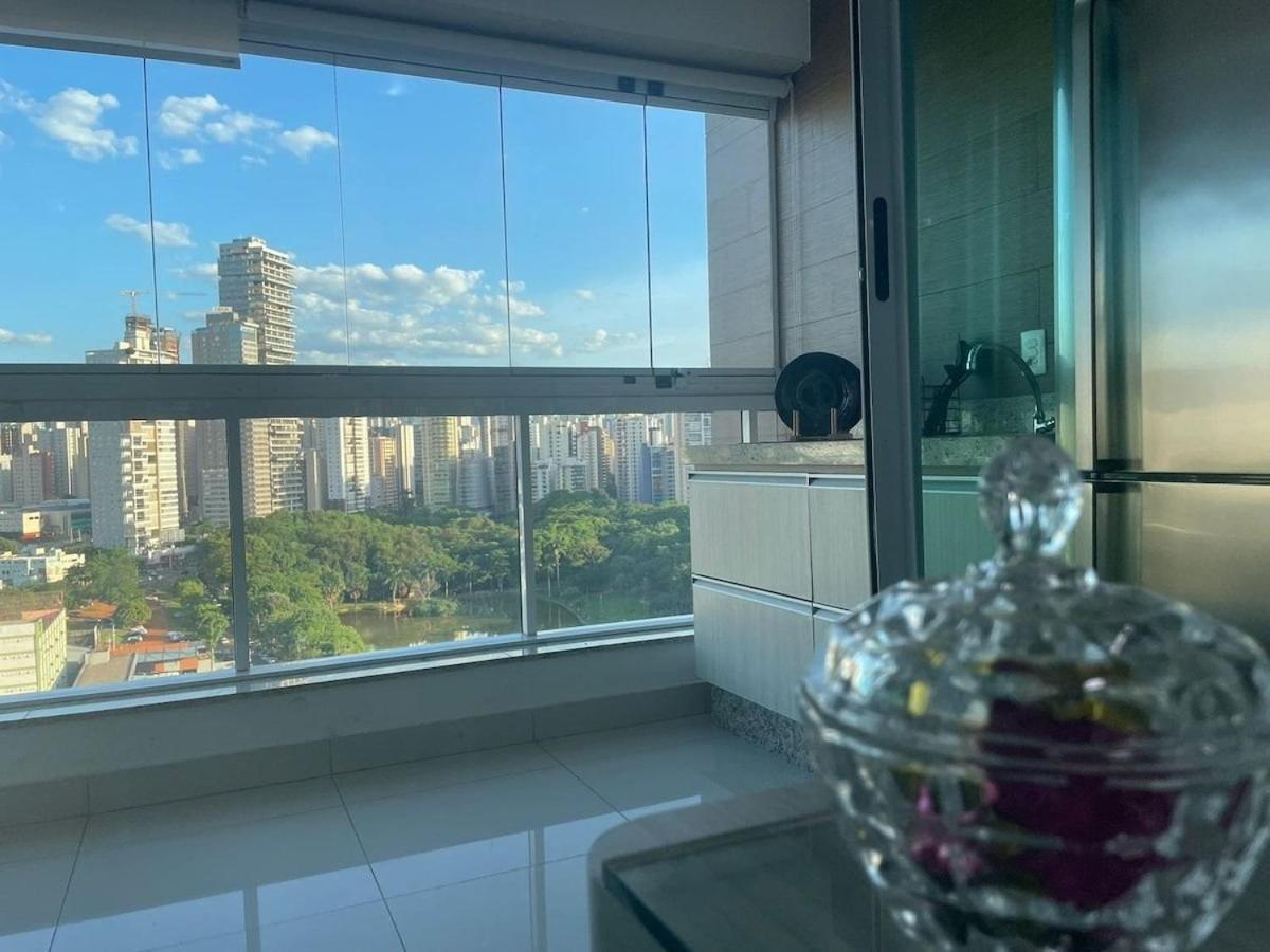 1 Qts.| 2 Hosp. | Jacuzzi Na Varanda | Linda Vista 戈亚尼亚 外观 照片